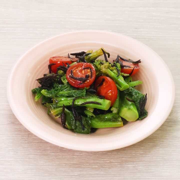 ひじきと菜の花のレモンサラダ