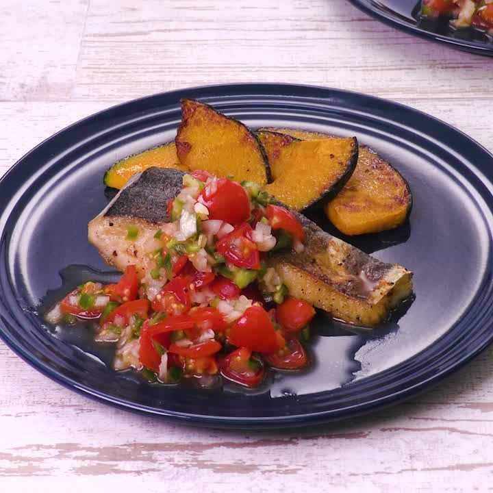 サワラソテーのサルサソース