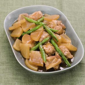 「鶏と大根のレンジ中華煮」のレシピ動画