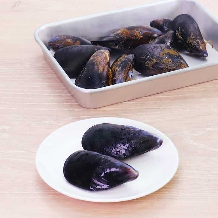 ムール貝の下処理