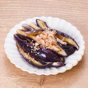 「レンジ蒸しなすのポン酢あえ」のレシピ動画