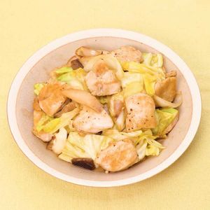 「鶏肉とキャベツのポン酢炒め」のレシピ動画