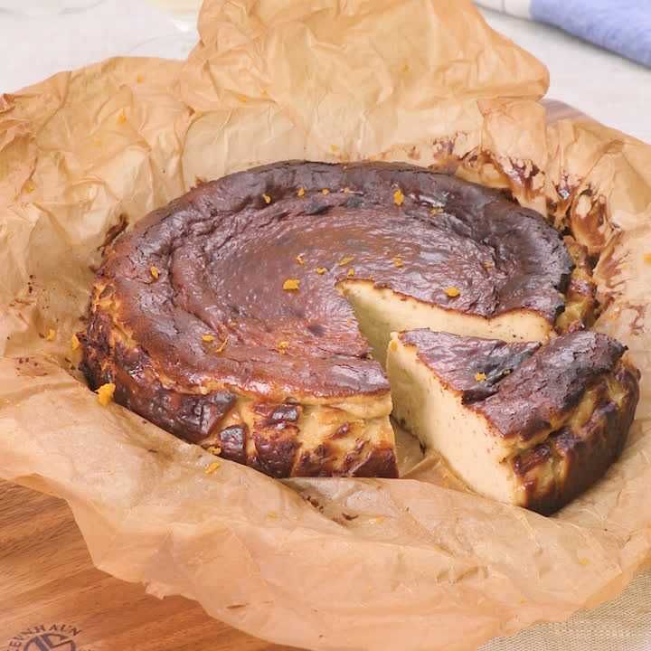 大人のスパイスバスク風チーズケーキ