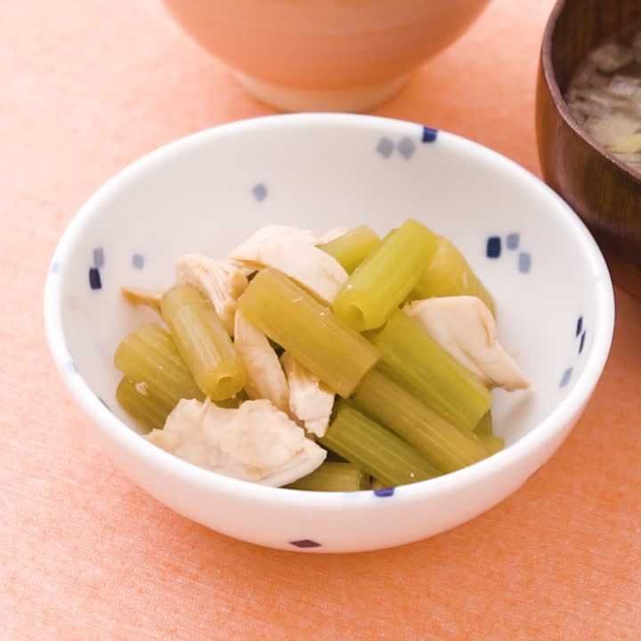 ふきとささみのポン酢和え