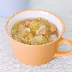「キャベツとひよこ豆のスープ」のレシピ動画