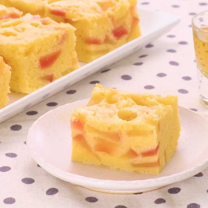 りんごのレンジ蒸しパン