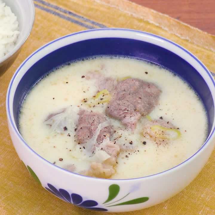 牛カルビのまろやかスープ