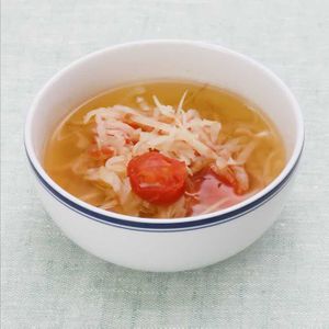 「切り干し大根とトマトのスープ」のレシピ動画
