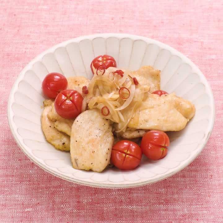 鶏と新玉ねぎの南蛮漬け