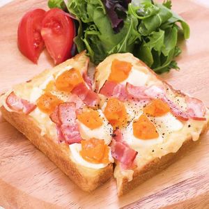 「ごろっと卵チーズトースト」のレシピ動画