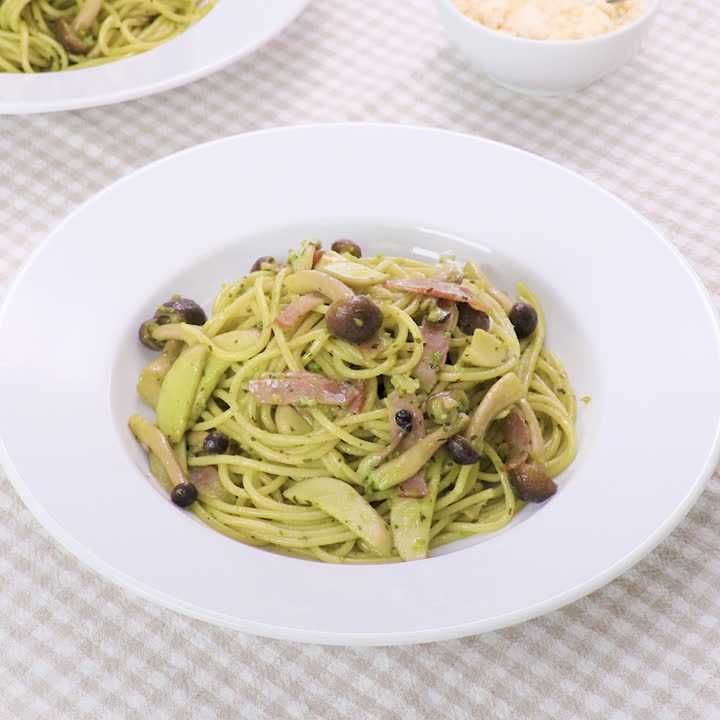 きのこのジェノベーゼパスタ