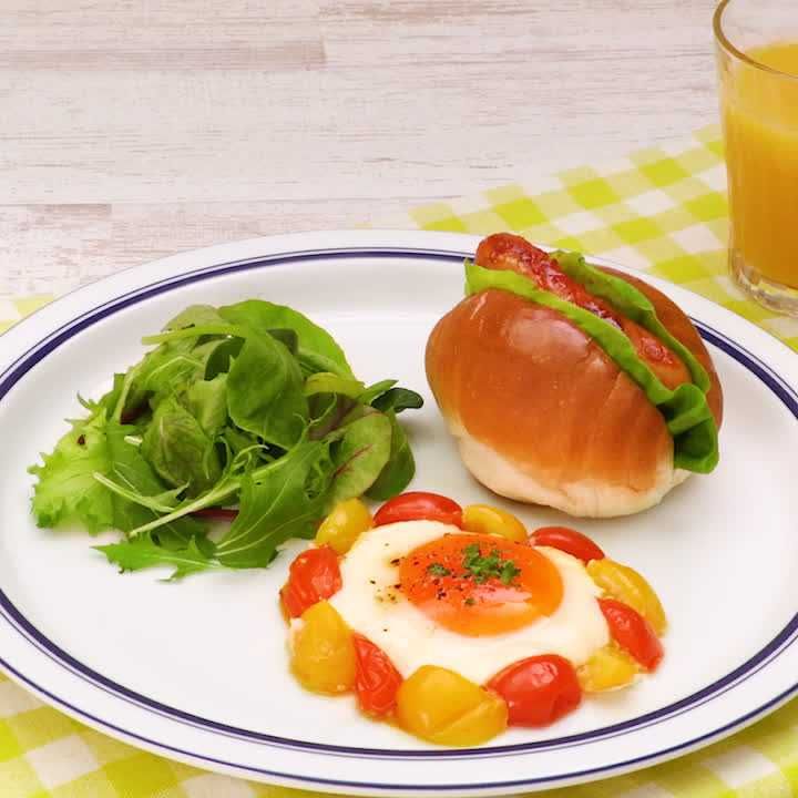 ワンプレート朝ごパン