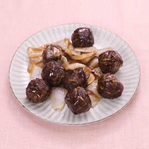 ごぼう入り肉団子の黒酢あん