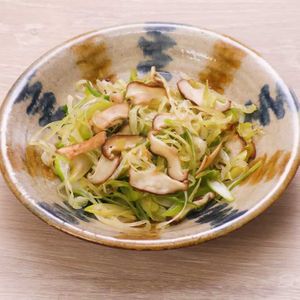 ねぎとしいたけの香味炒め