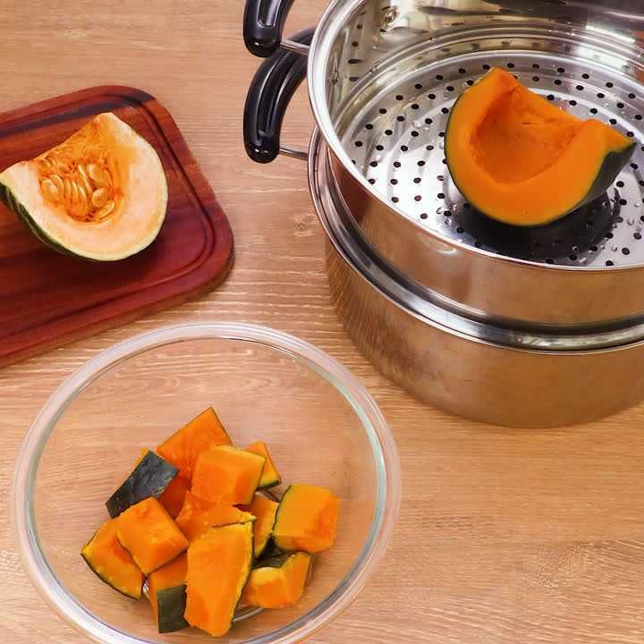 かぼちゃの蒸し方
