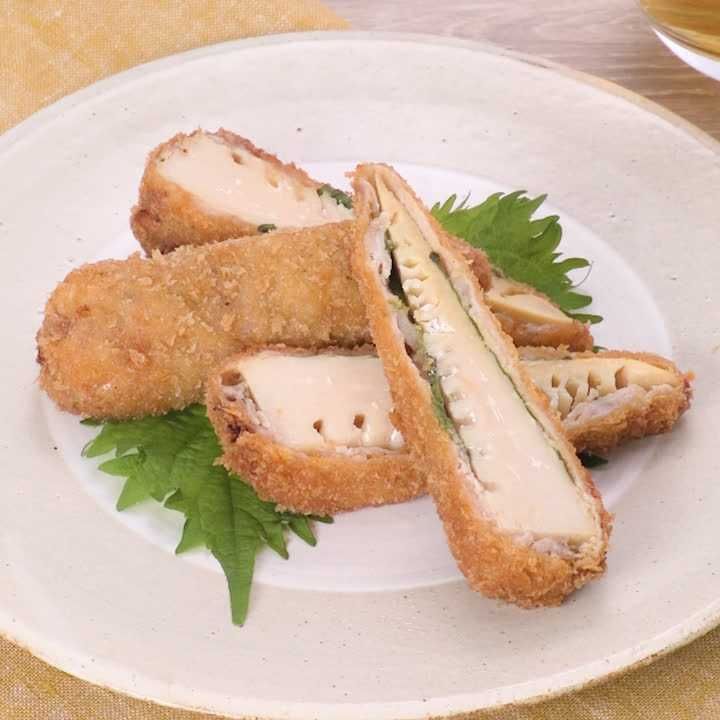 たけのこのからし味噌フライ