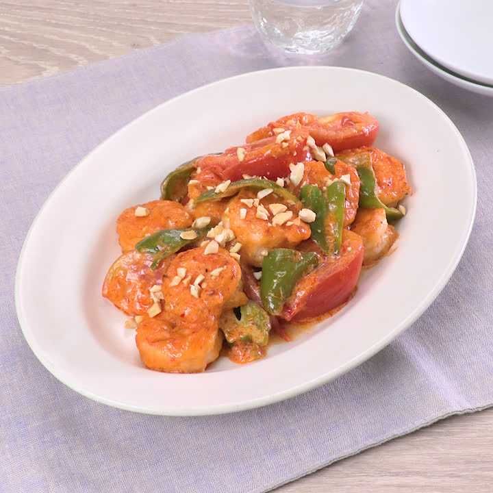 トマト海老マヨ
