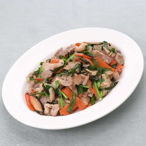 「豚肉とニラの中華炒め」のレシピ動画