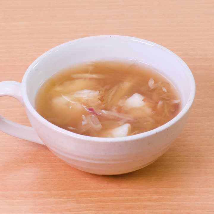 長芋とみょうがのスープ