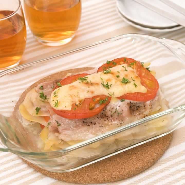 ポテトとトマトのチーズ焼き