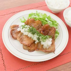 「豚ロースのおろしポン酢ソテー」のレシピ動画