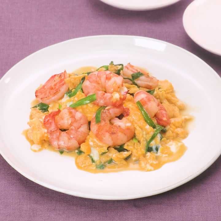 ごはんがすすむ にらとえびの卵炒めのレシピ動画 作り方 Delish Kitchen