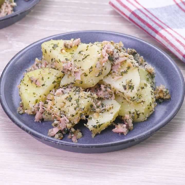 大葉のジェノベーゼ風ポテトサラダ