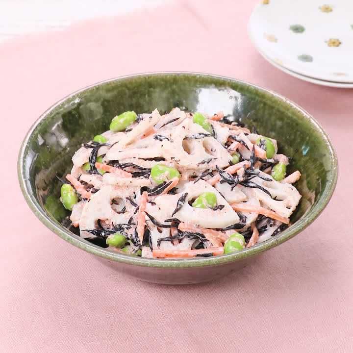 ひじきとれんこんの明太サラダ