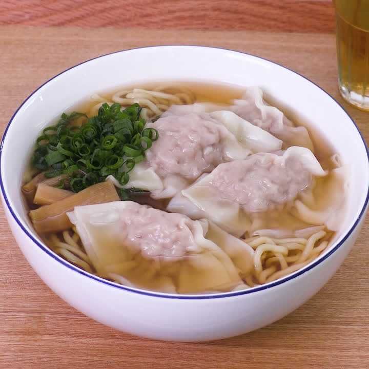 つるっとおいしい♪ ワンタン麺のレシピ動画・作り方 | デリッシュキッチン