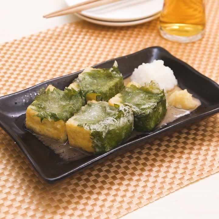 大葉の揚げ出し豆腐