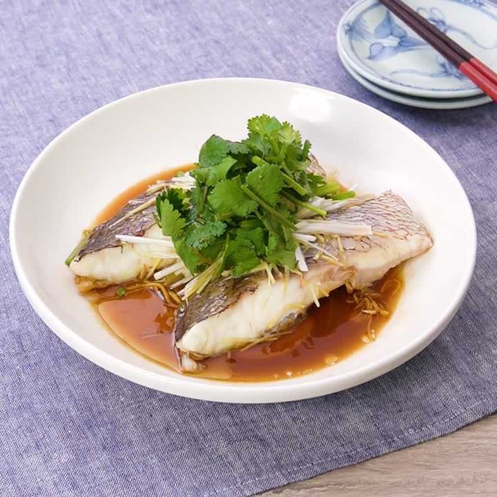 鯛の中華香味蒸し