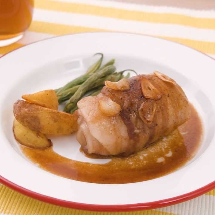 豚肉でガリバタステーキ