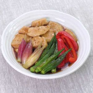 「鶏肉と夏野菜の揚げ浸し」のレシピ動画