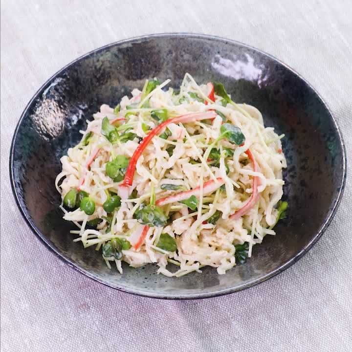 切り干し大根とかいわれのマヨ和え