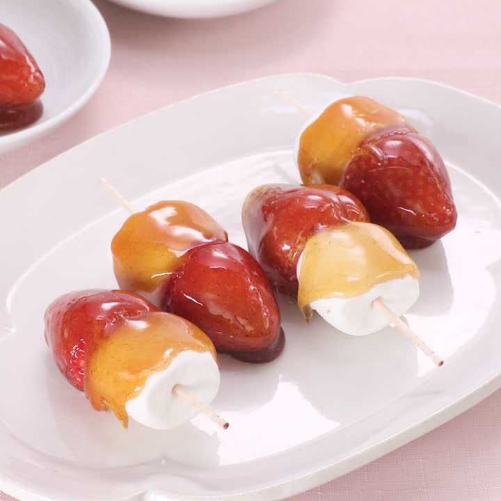 マシュマロいちご飴