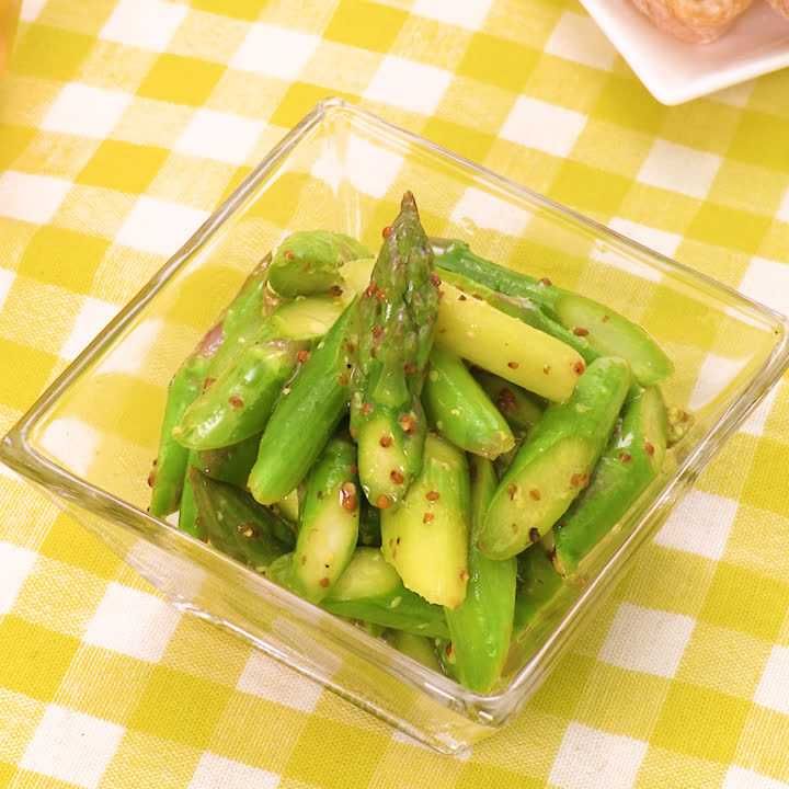 アスパラのレモンマスタードマリネ