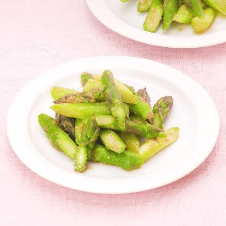アスパラのごま和え