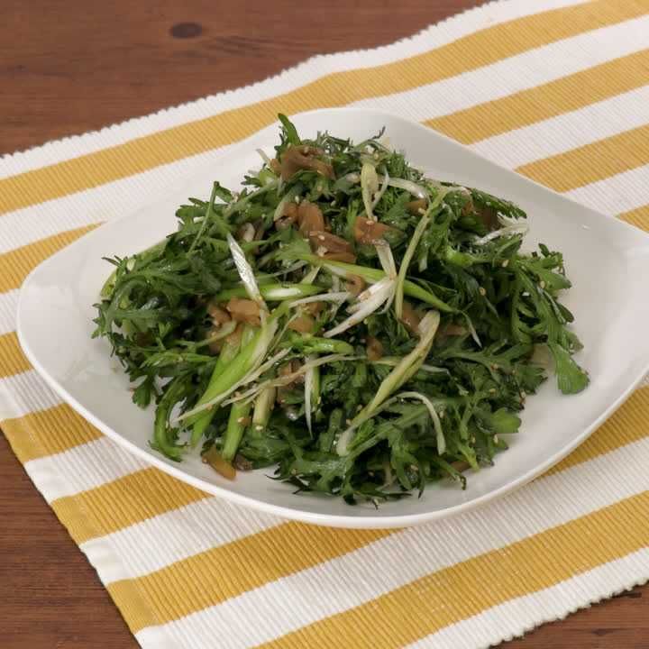 春菊のザーサイあえ