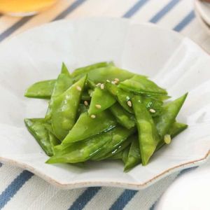 絹さやの塩だれナムル