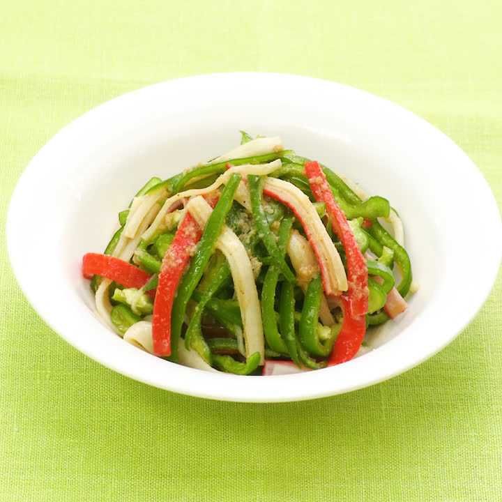 ピーマンのごま酢和え