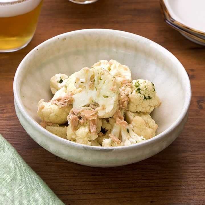 カリフラワーとツナのおつまみサラダ