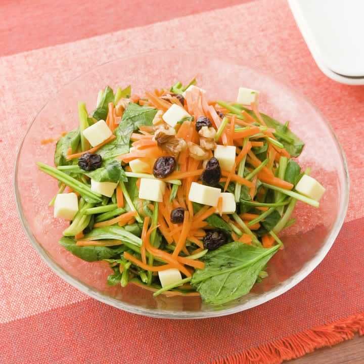 ほうれん草とにんじんのデリサラダ