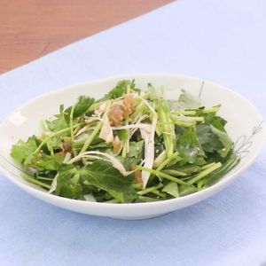 「三つ葉とねぎのザーサイあえ」のレシピ動画