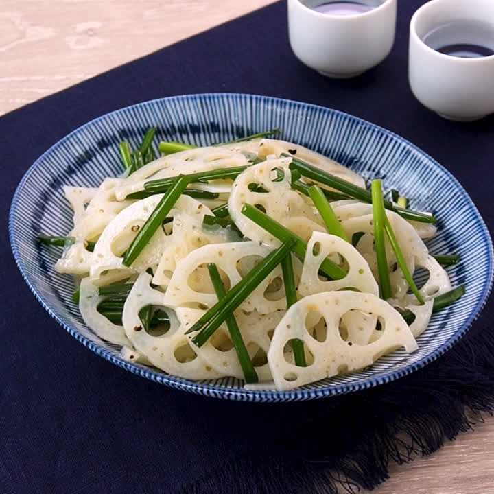 れんこんと細ねぎのナムル