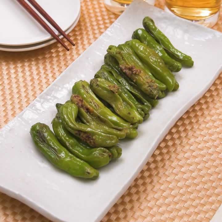 ししとうの粒マスタード炒め