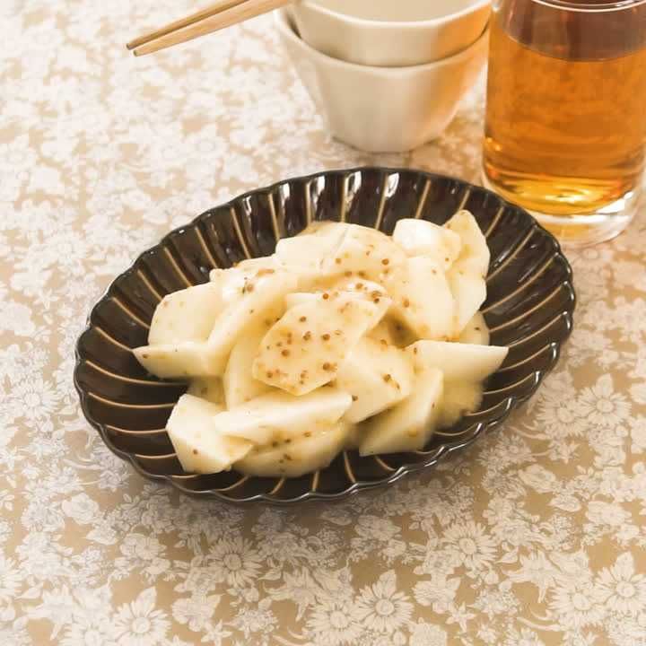 長芋のレモンマスタードあえ