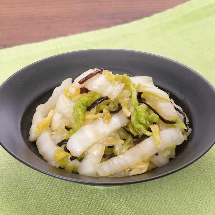 白菜の白だし浅漬け