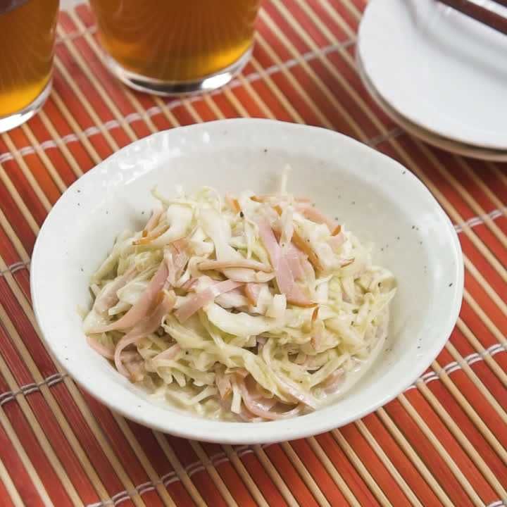キャベツとごまオイマヨサラダ