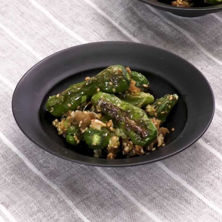 ししとうのザーサイ炒め