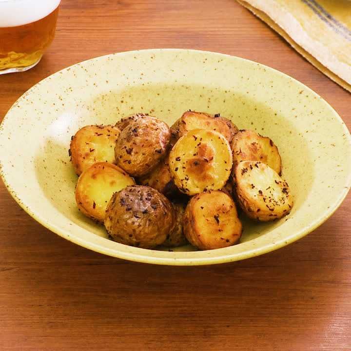 フライドポテトのしそ塩がけ